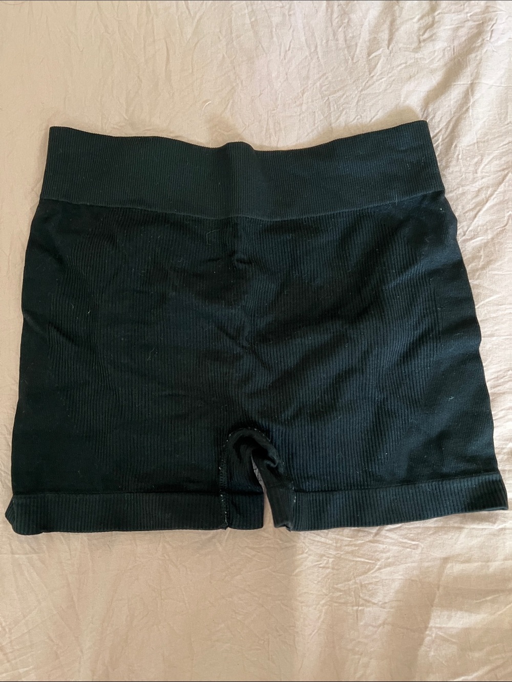 Source Unknown Black Ribbed Bike Shorts